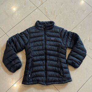 Girls or Boys Patagonia Black Lightweight Puffer Coat